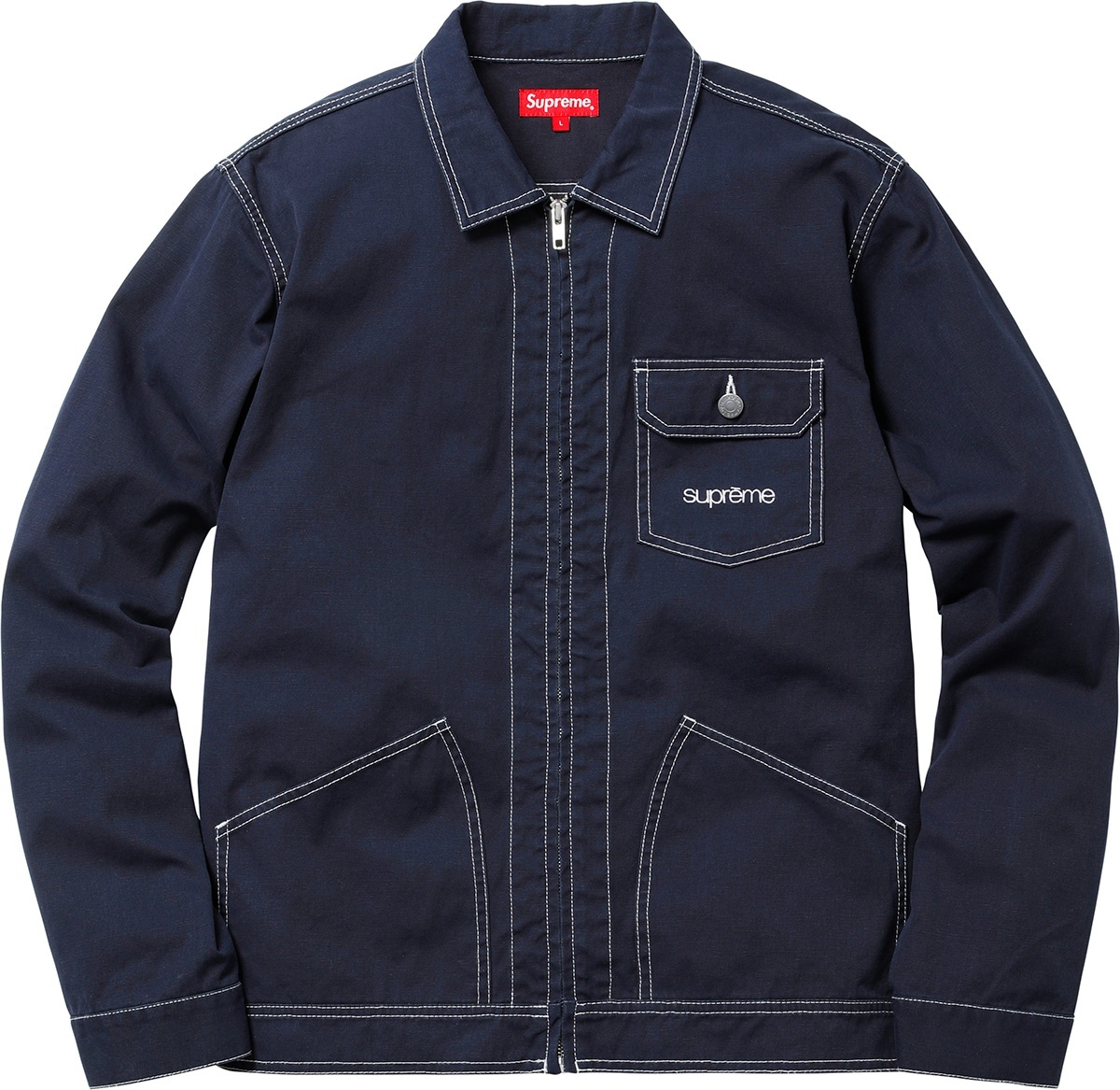 Contrast Stitch Work Jacket view 10